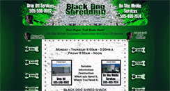 Desktop Screenshot of blackdogshredding.com